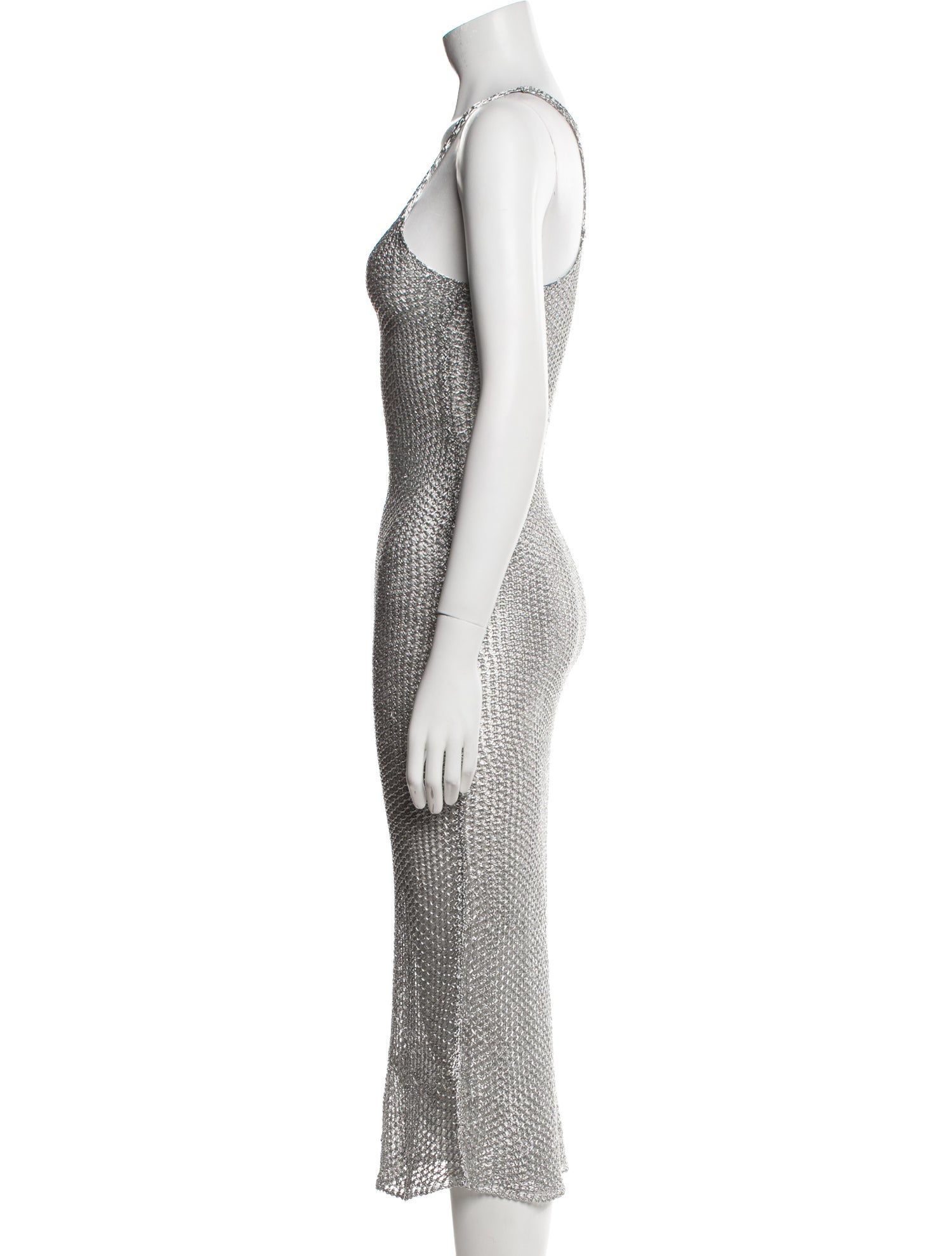 Pierre Balmain Scoop Neck Long Dress