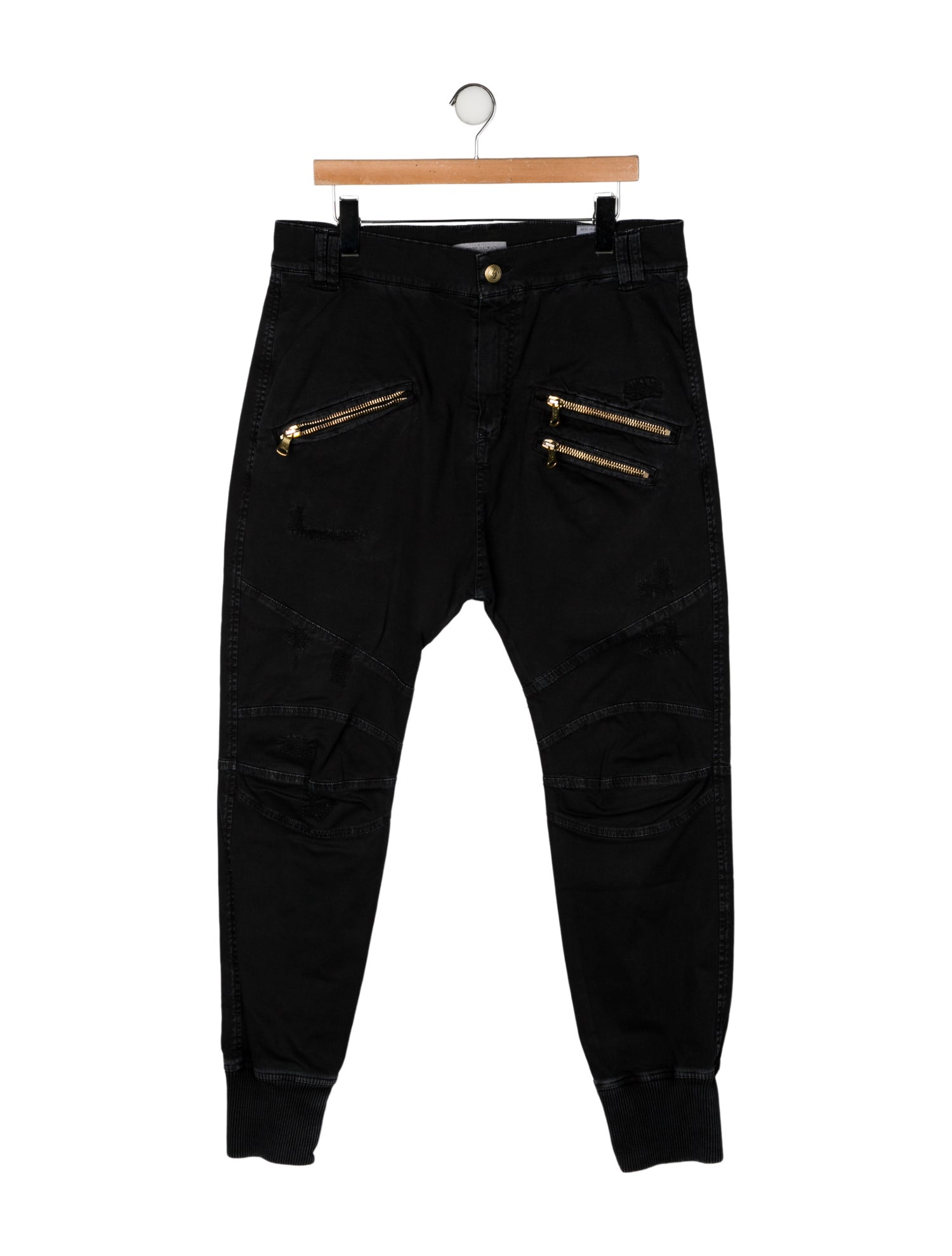 Pierre Balmain Moto Jeans