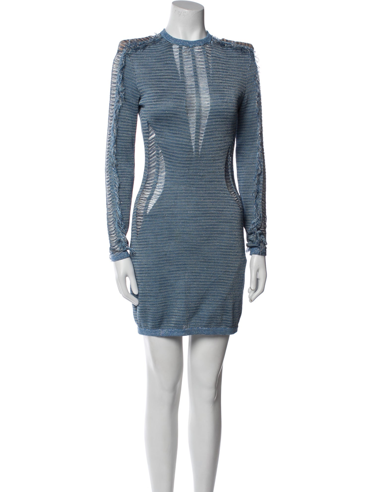 Pierre Balmain Crew Neck Mini Dress
