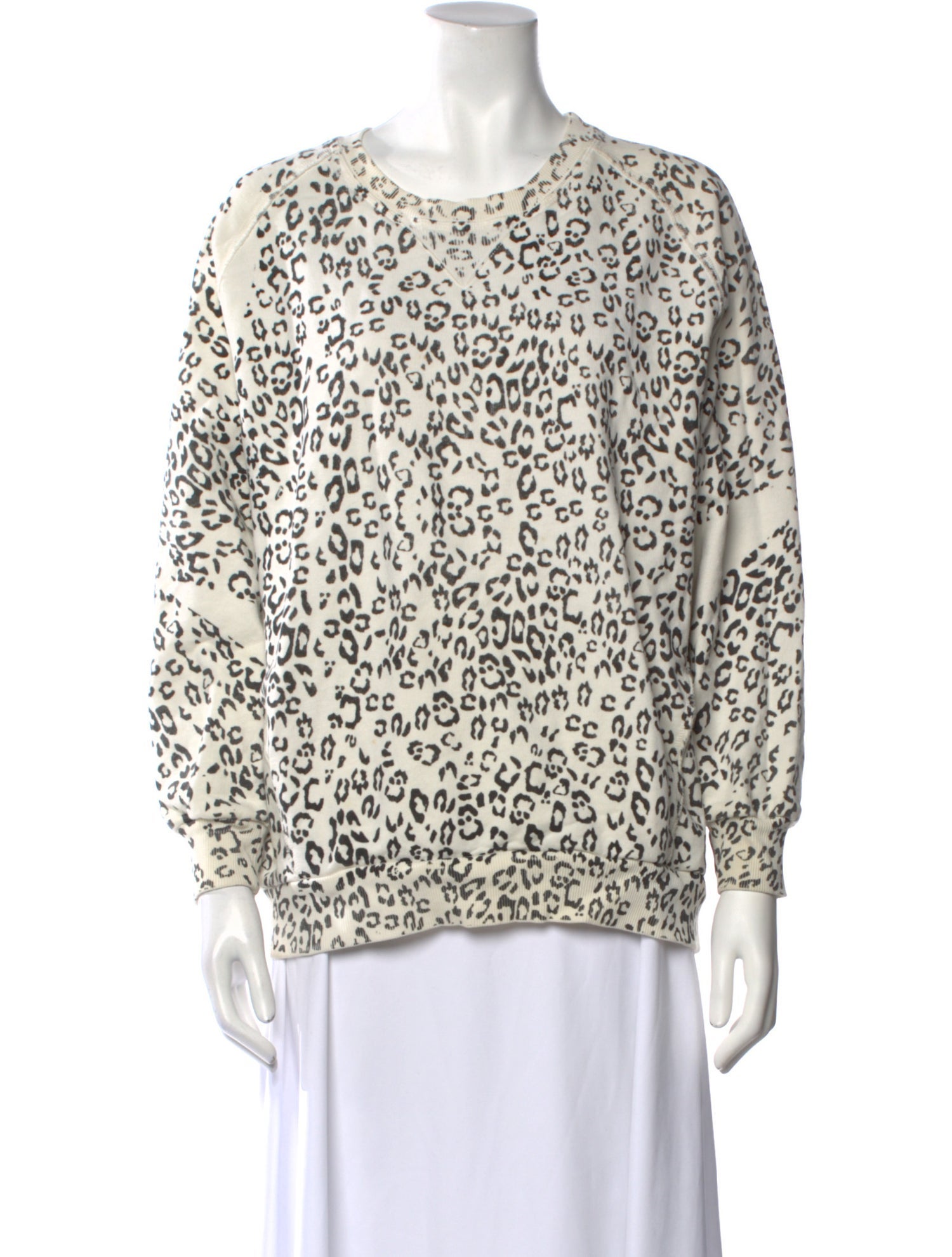 Pierre Balmain Printed Crew Neck Blouse