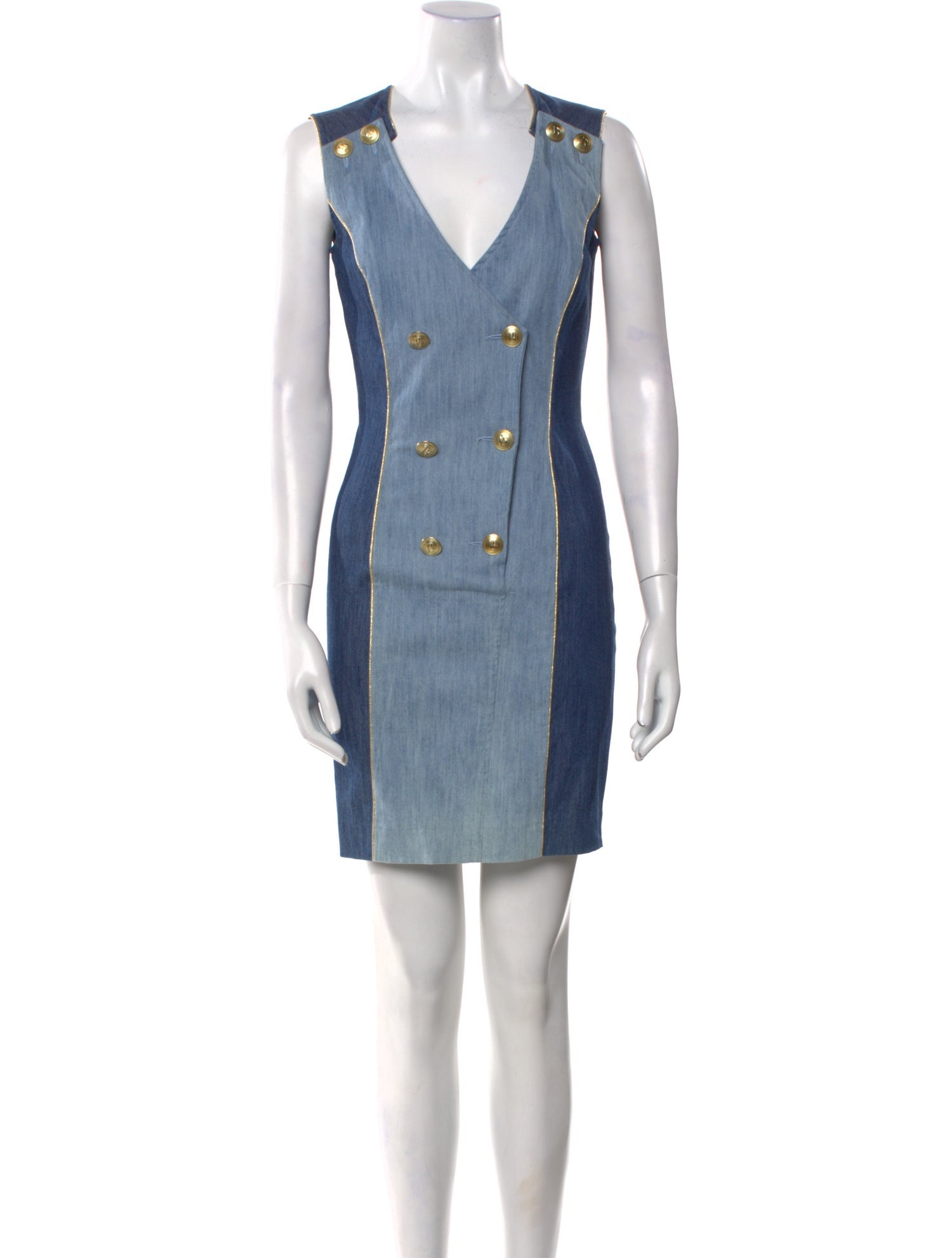 Pierre Balmain Colorblock Pattern Mini Dress w/ Tags