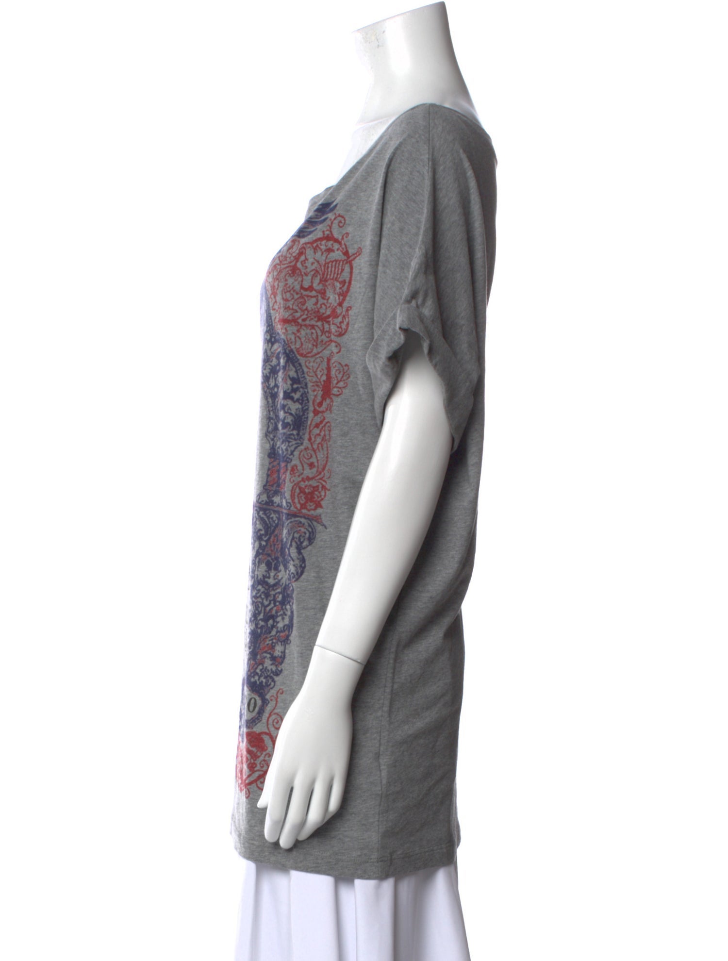 Pierre Balmain Printed Bateau Neckline T-Shirt w/ Tags