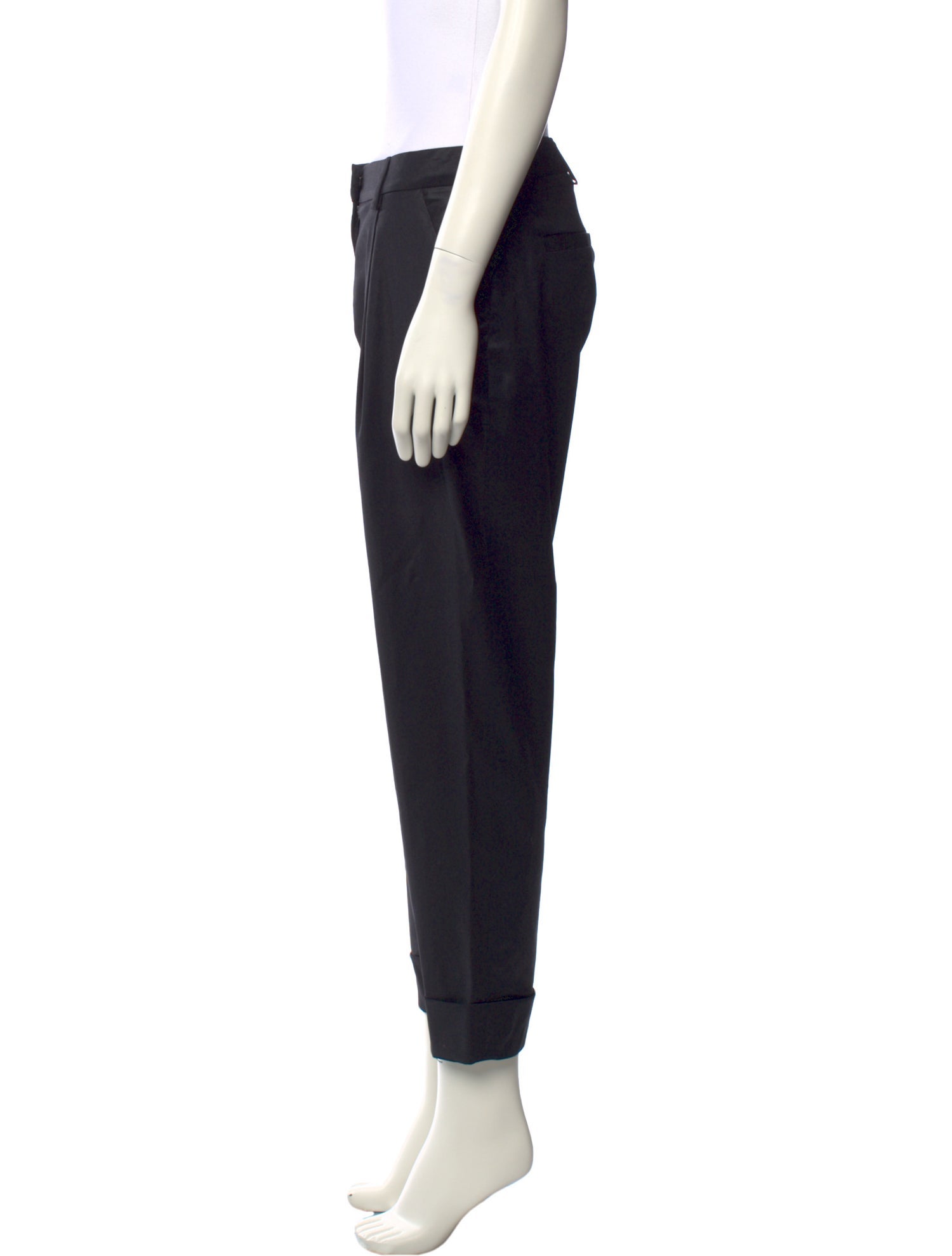 Pierre Balmain Virgin Wool Straight Leg Pants