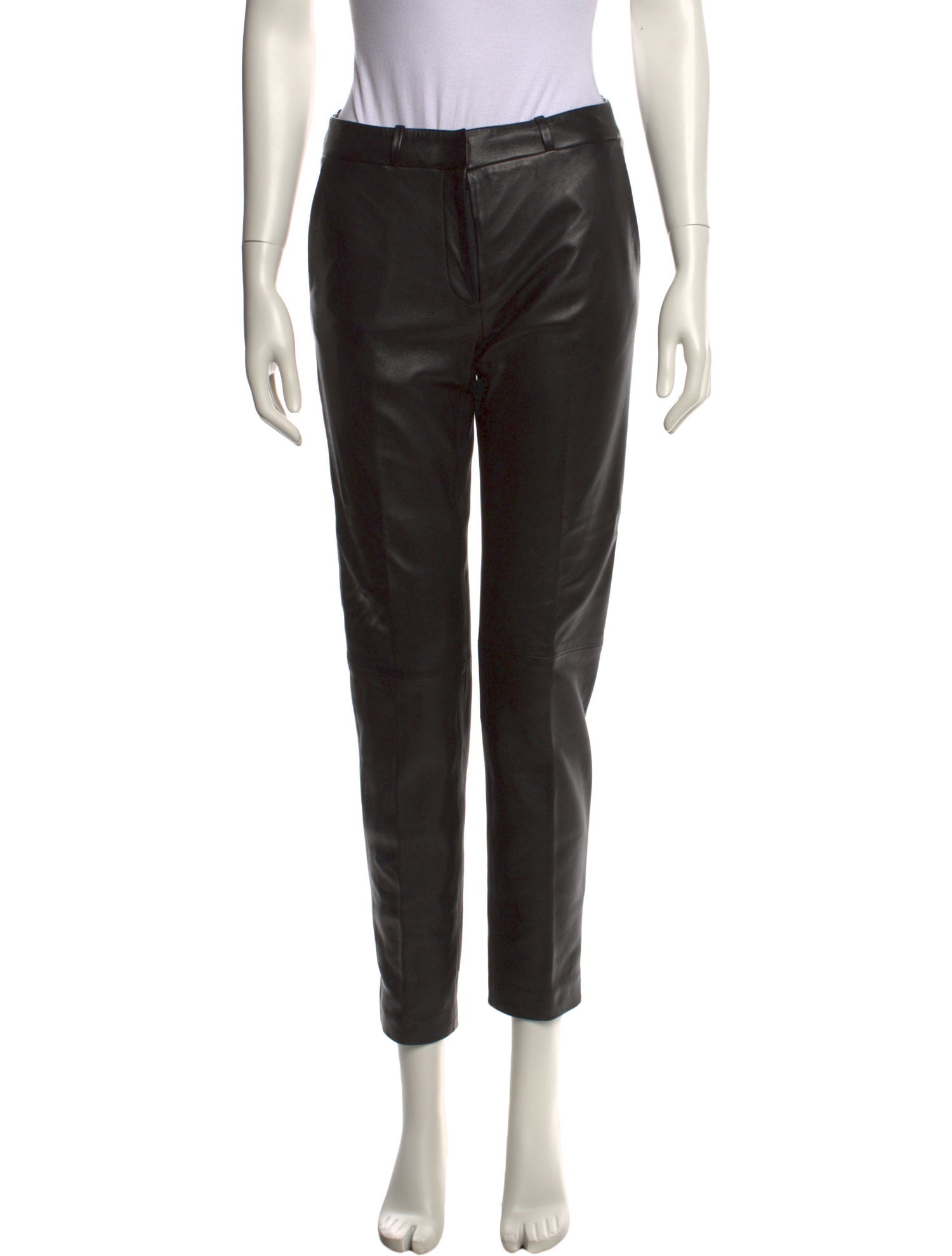 Pierre Balmain Lamb Leather Skinny Leg Pants w/ Tags