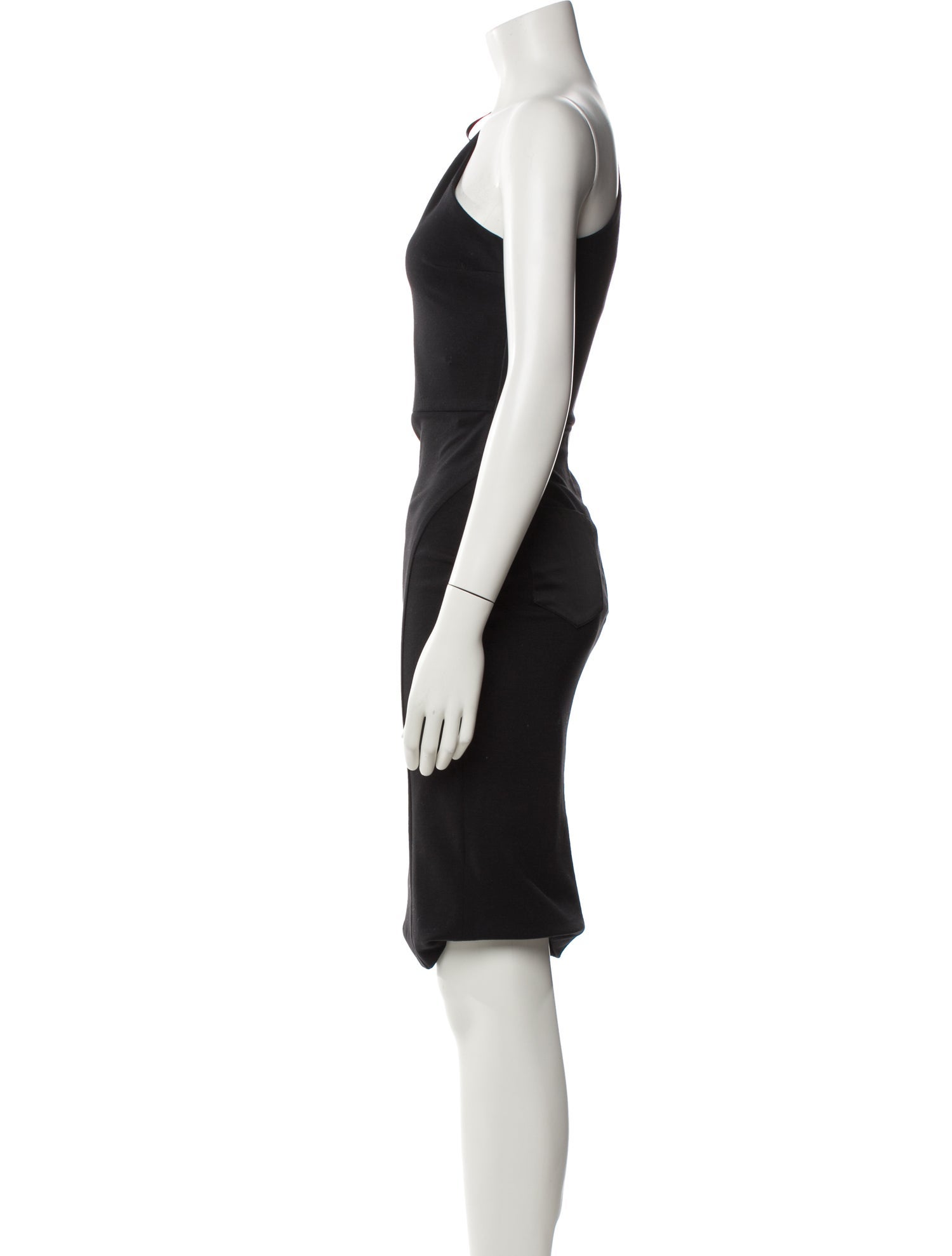 Pierre Balmain One-Shoulder Knee-Length Dress w/ Tags