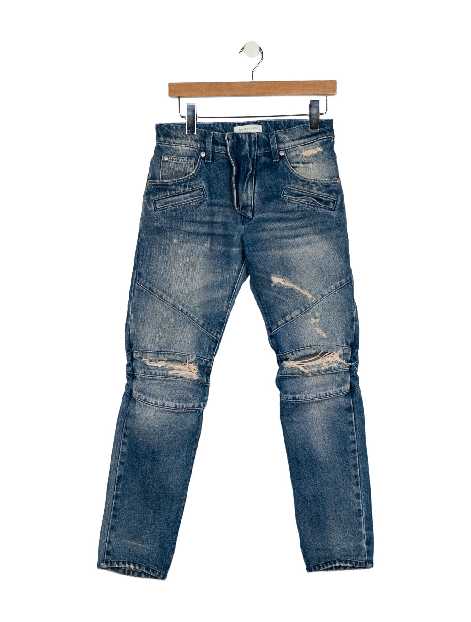 Pierre Balmain Mid-Rise Straight Leg Jeans