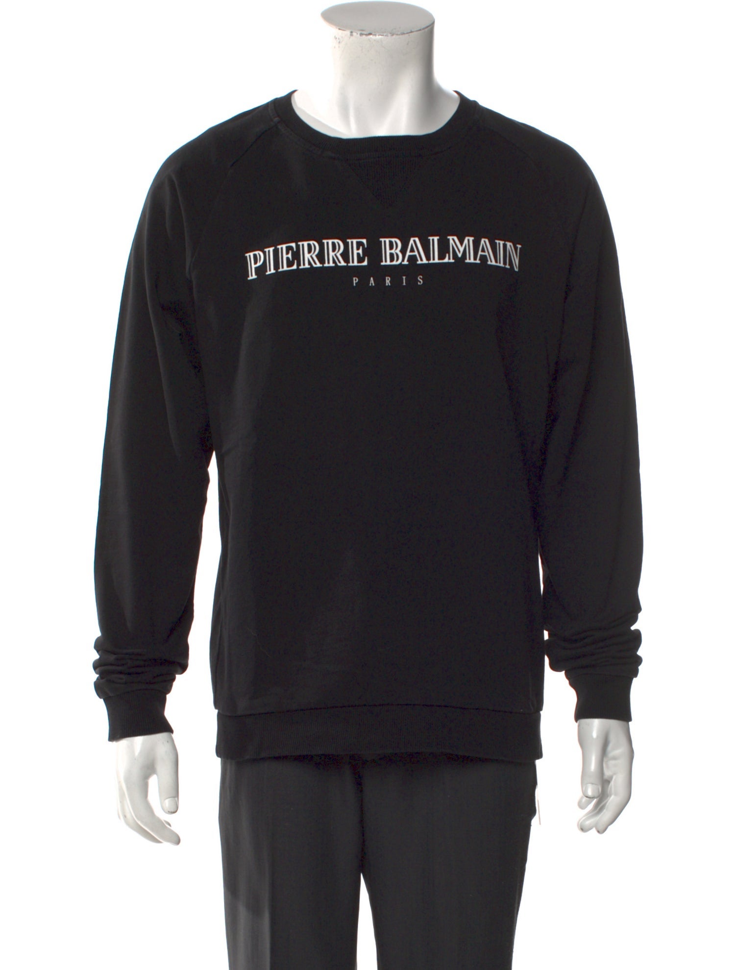 Pierre Balmain Graphic Print Crew Neck Sweatshirt