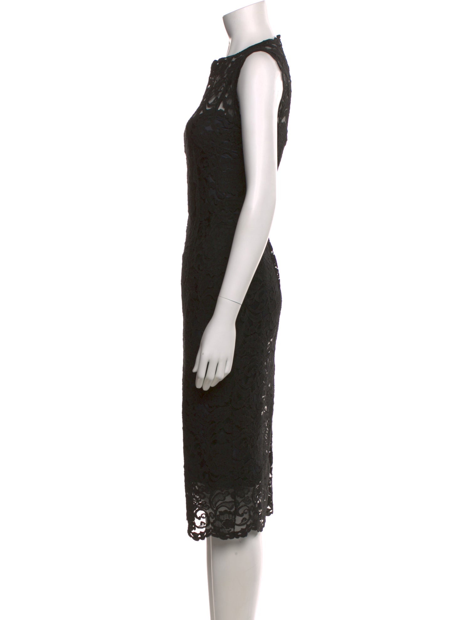 Pierre Balmain Lace Pattern Midi Length Dress