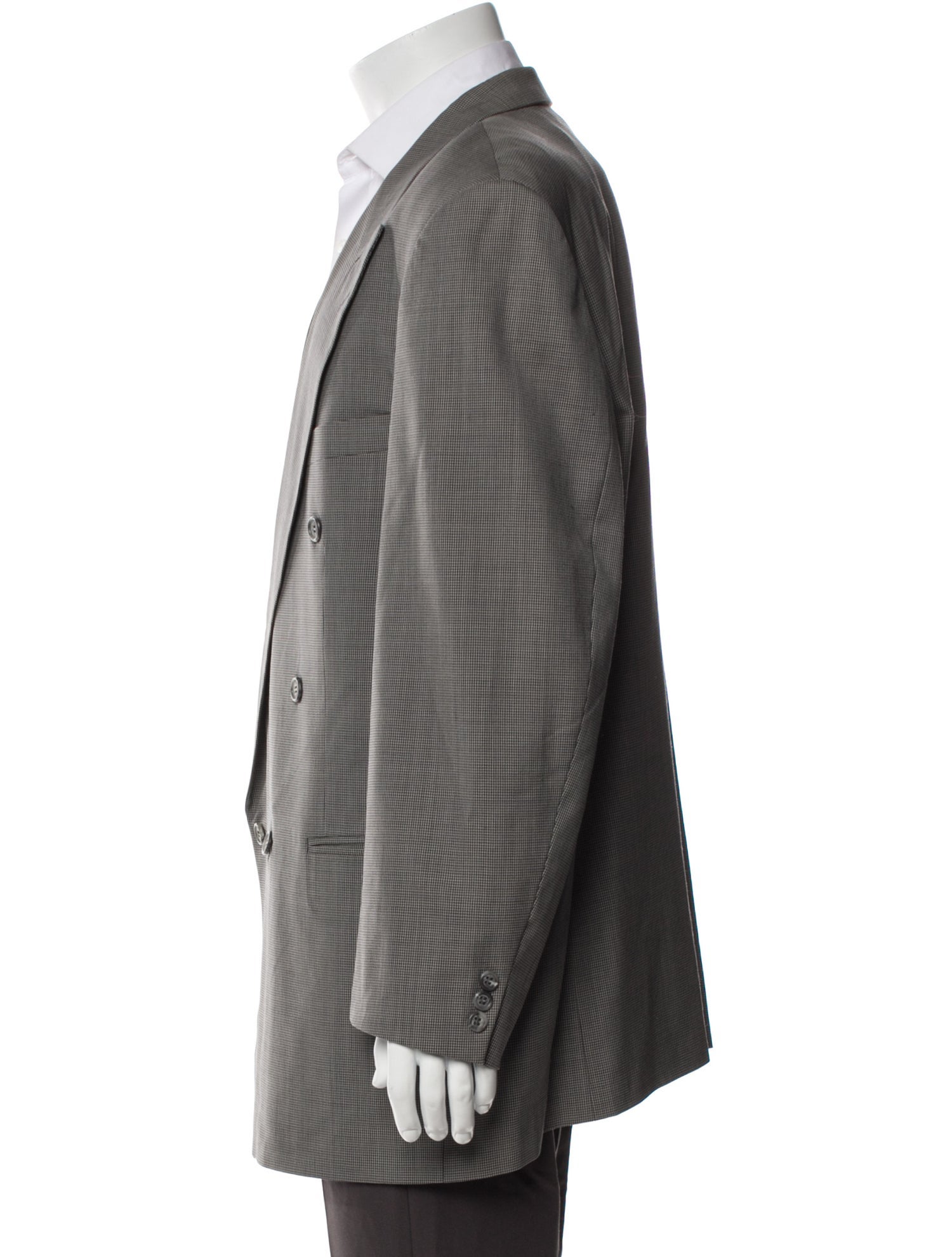 Pierre Balmain Wool Plaid Print Blazer