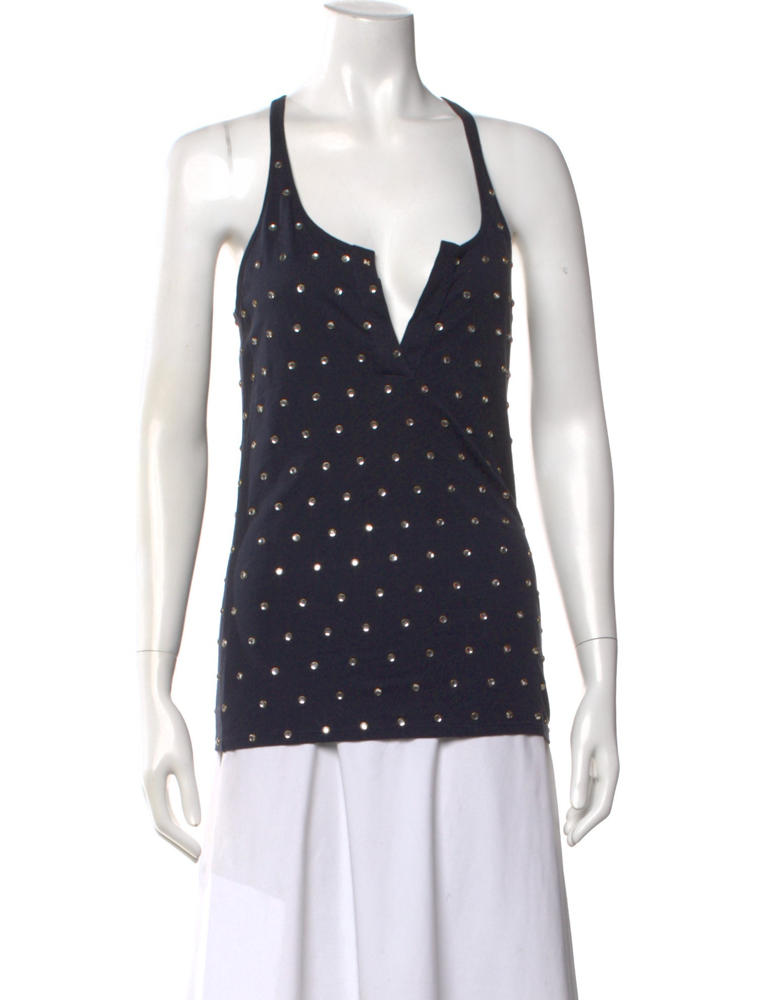 Pierre Balmain V-Neck Sleeveless Top