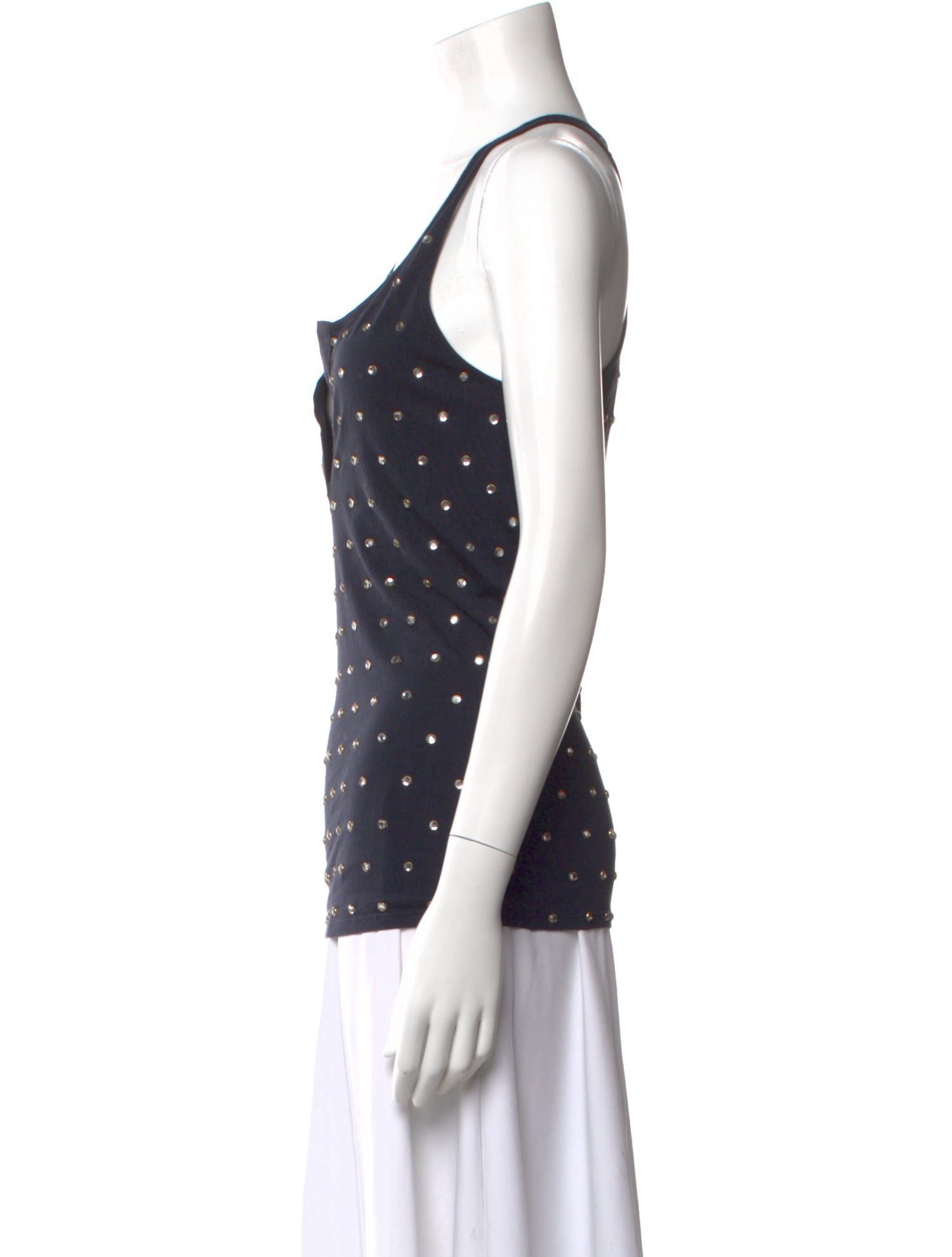 Pierre Balmain V-Neck Sleeveless Top