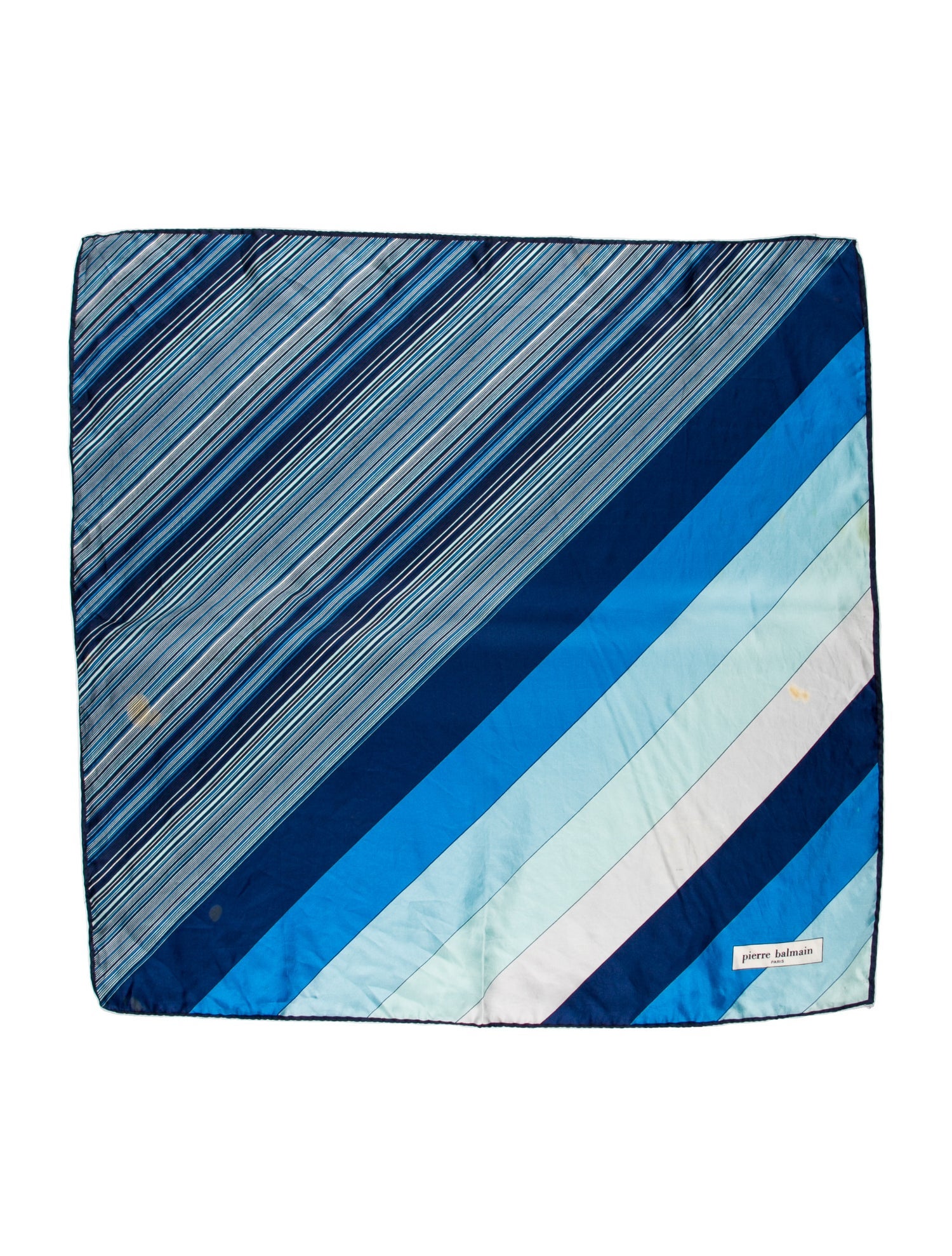Pierre Balmain Silk Striped Scarf
