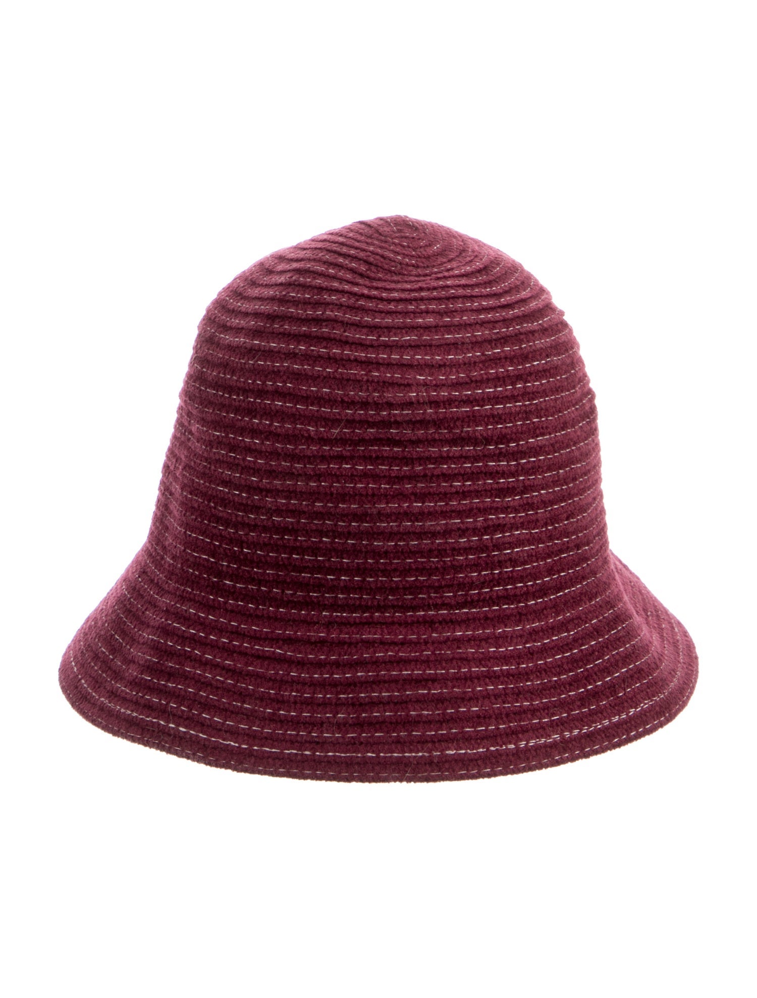 Pierre Balmain WOOL PLEATED HAT