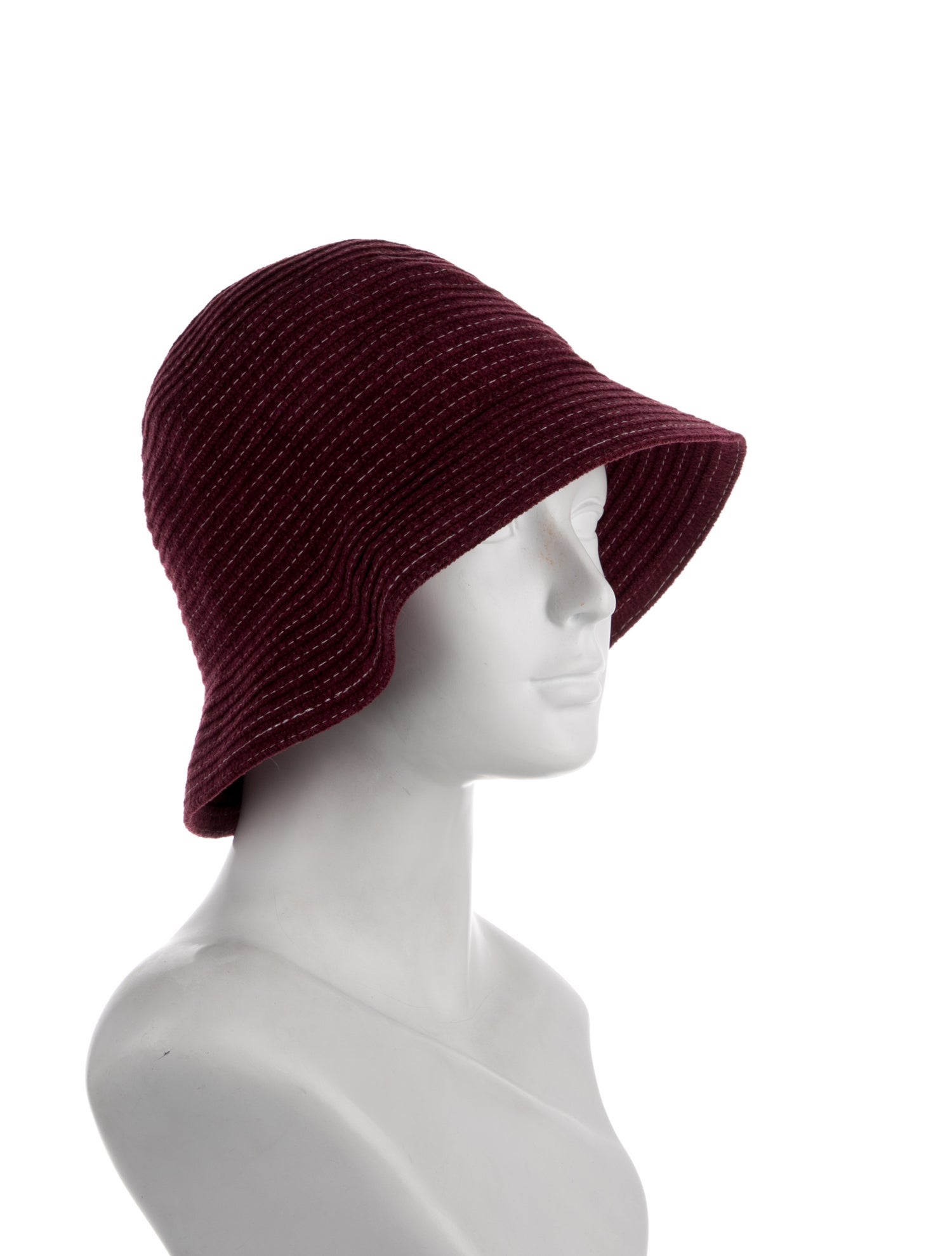 Pierre Balmain WOOL PLEATED HAT