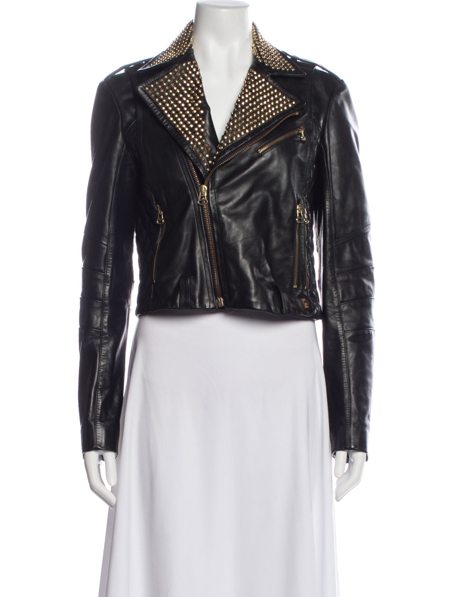 Pierre Balmain Leather Biker Jacket