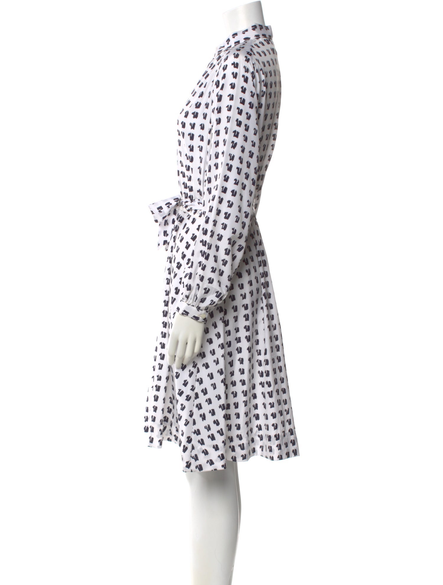 Pierre Balmain Silk Knee-Length Dress