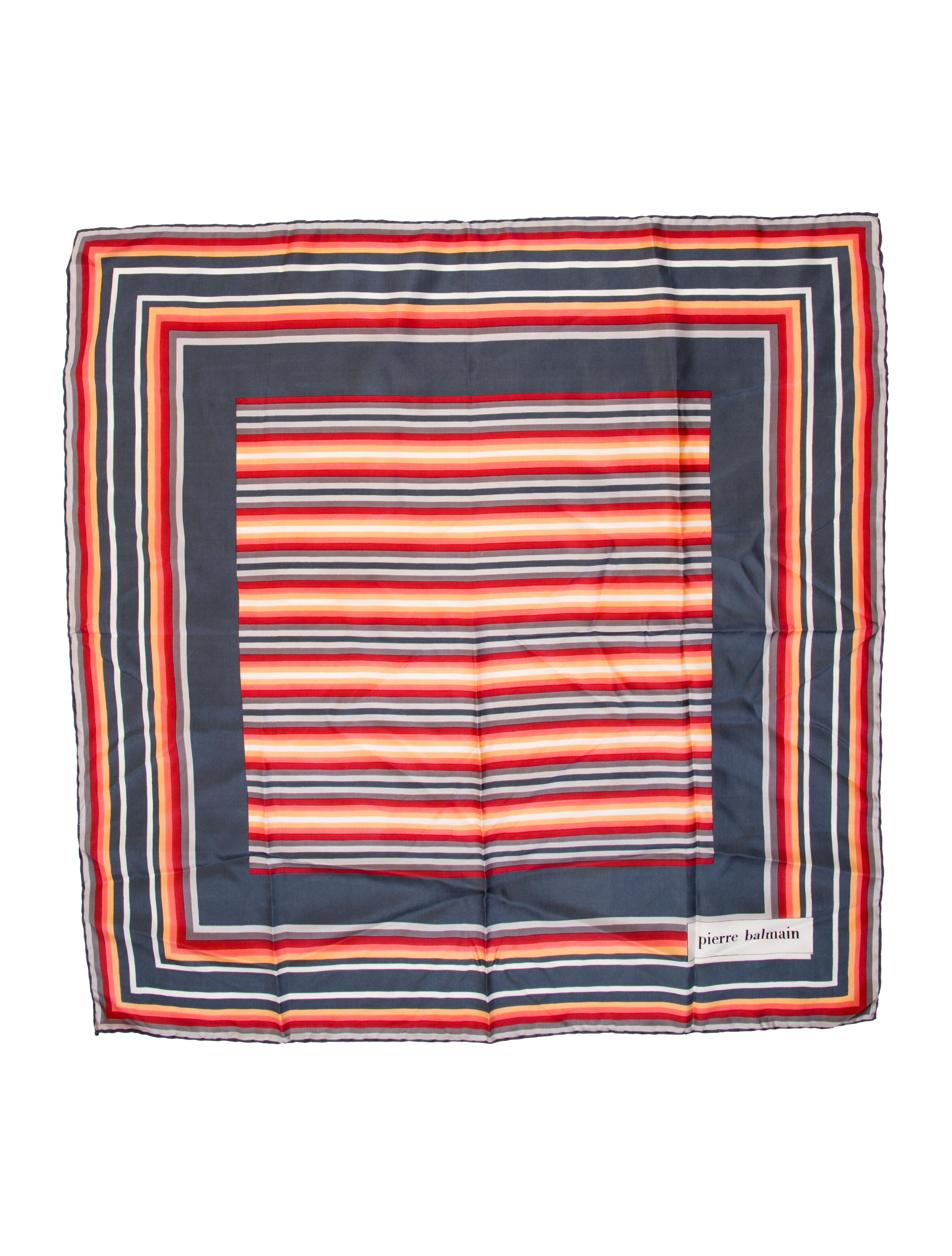Pierre Balmain Striped Scarf