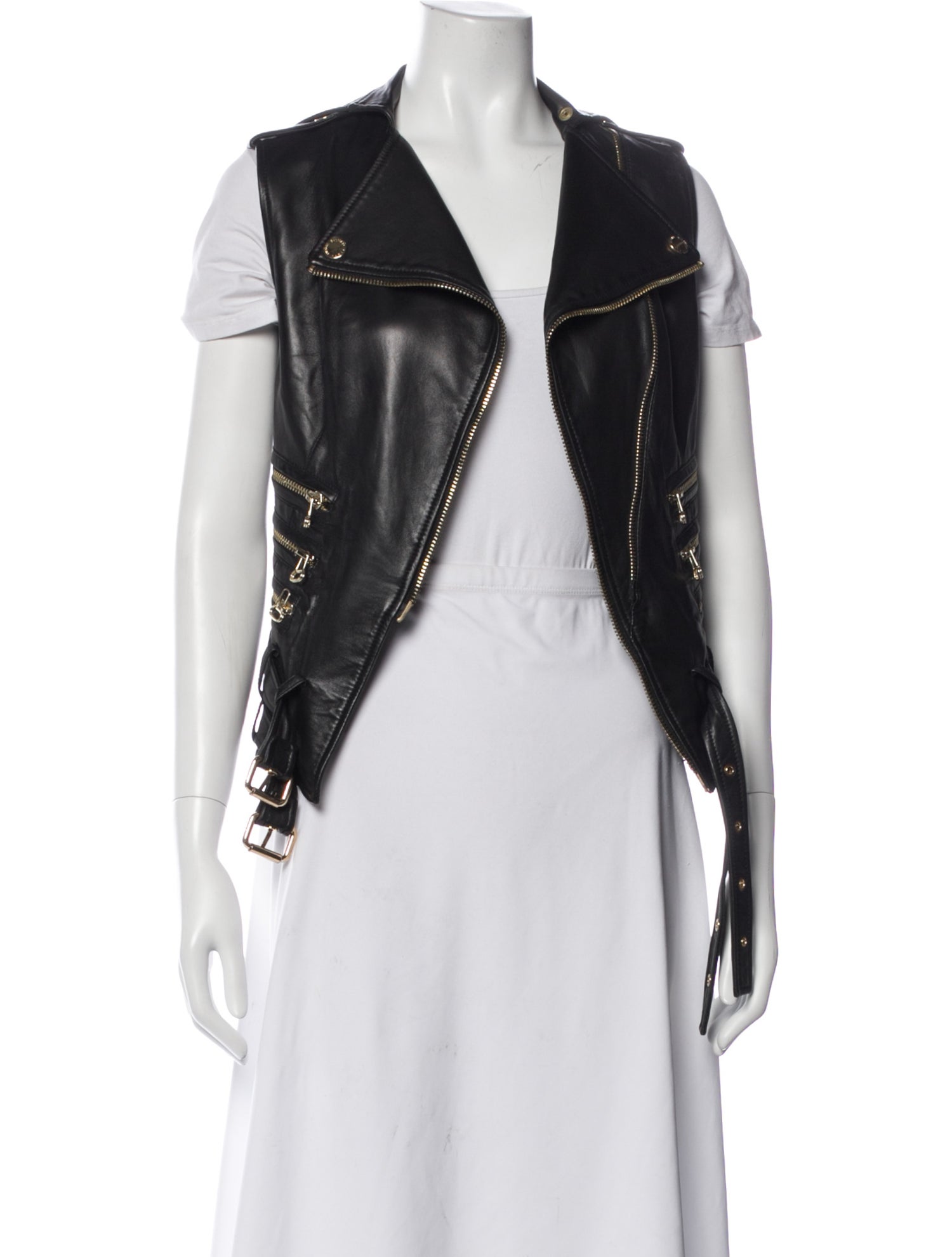 Pierre Balmain Leather Biker Jacket