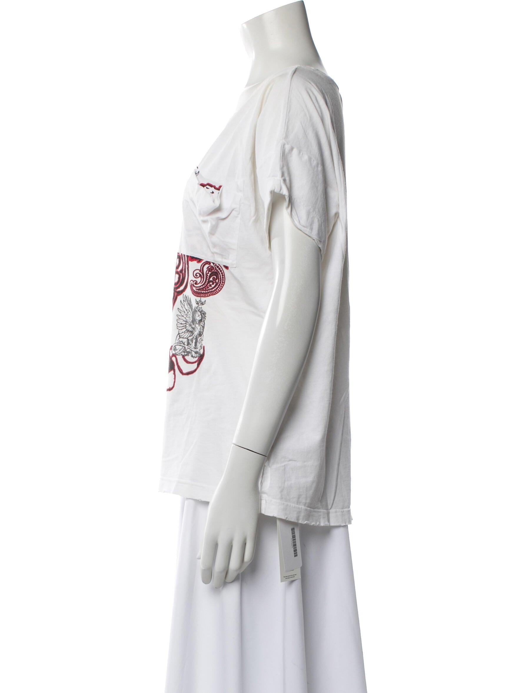 Pierre Balmain Graphic Print Crew Neck T-Shirt