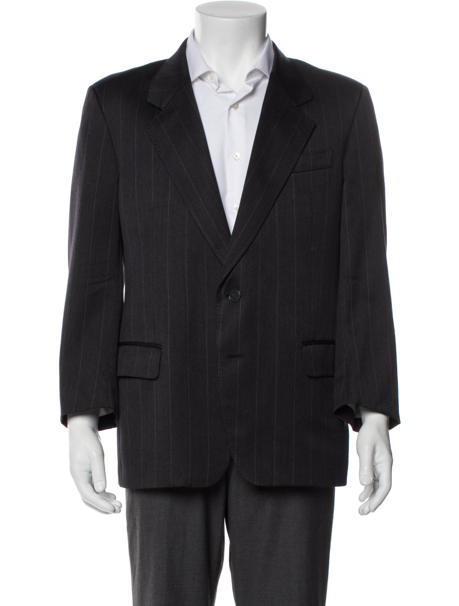 Pierre Balmain Virgin Wool Striped Blazer