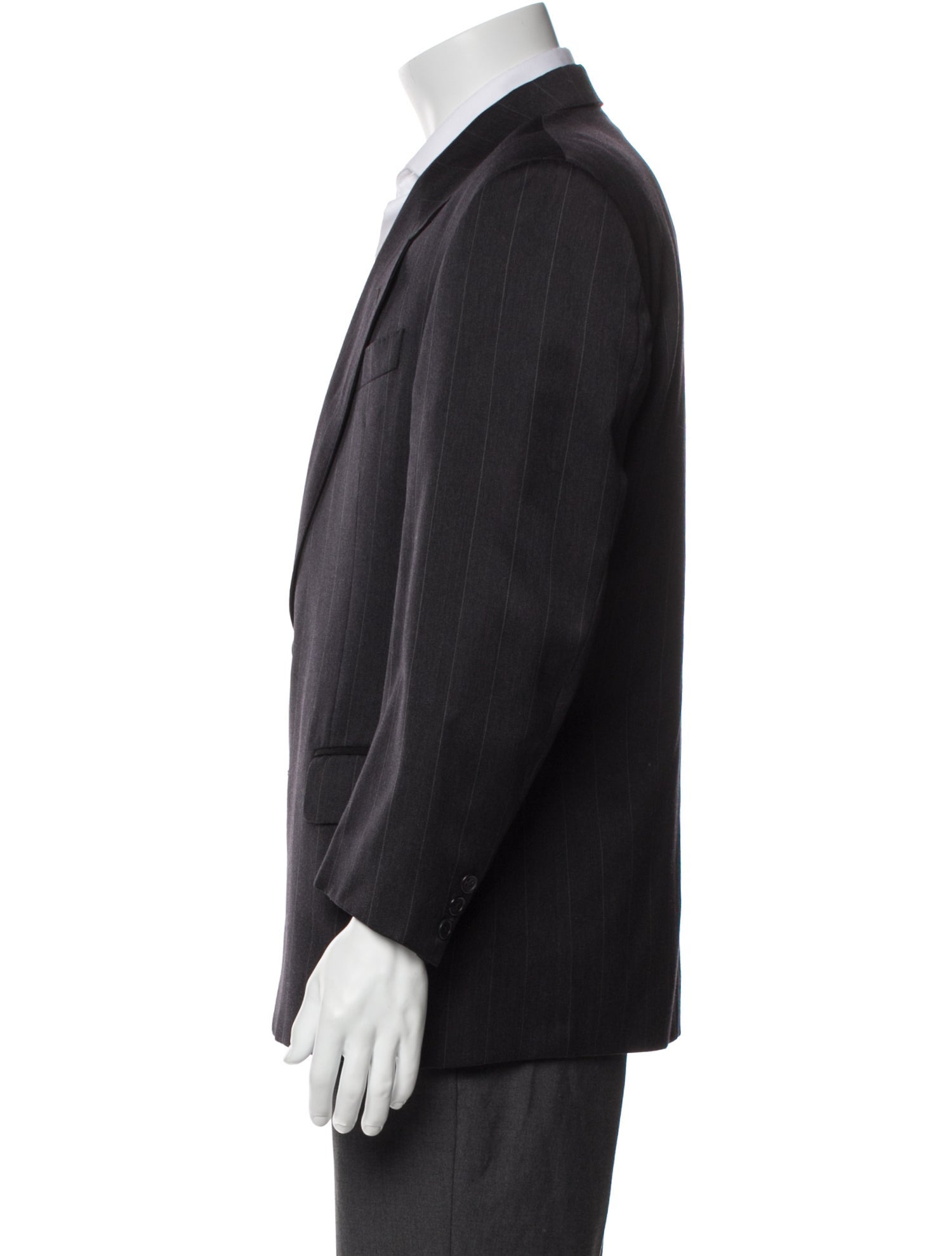 Pierre Balmain Virgin Wool Striped Blazer