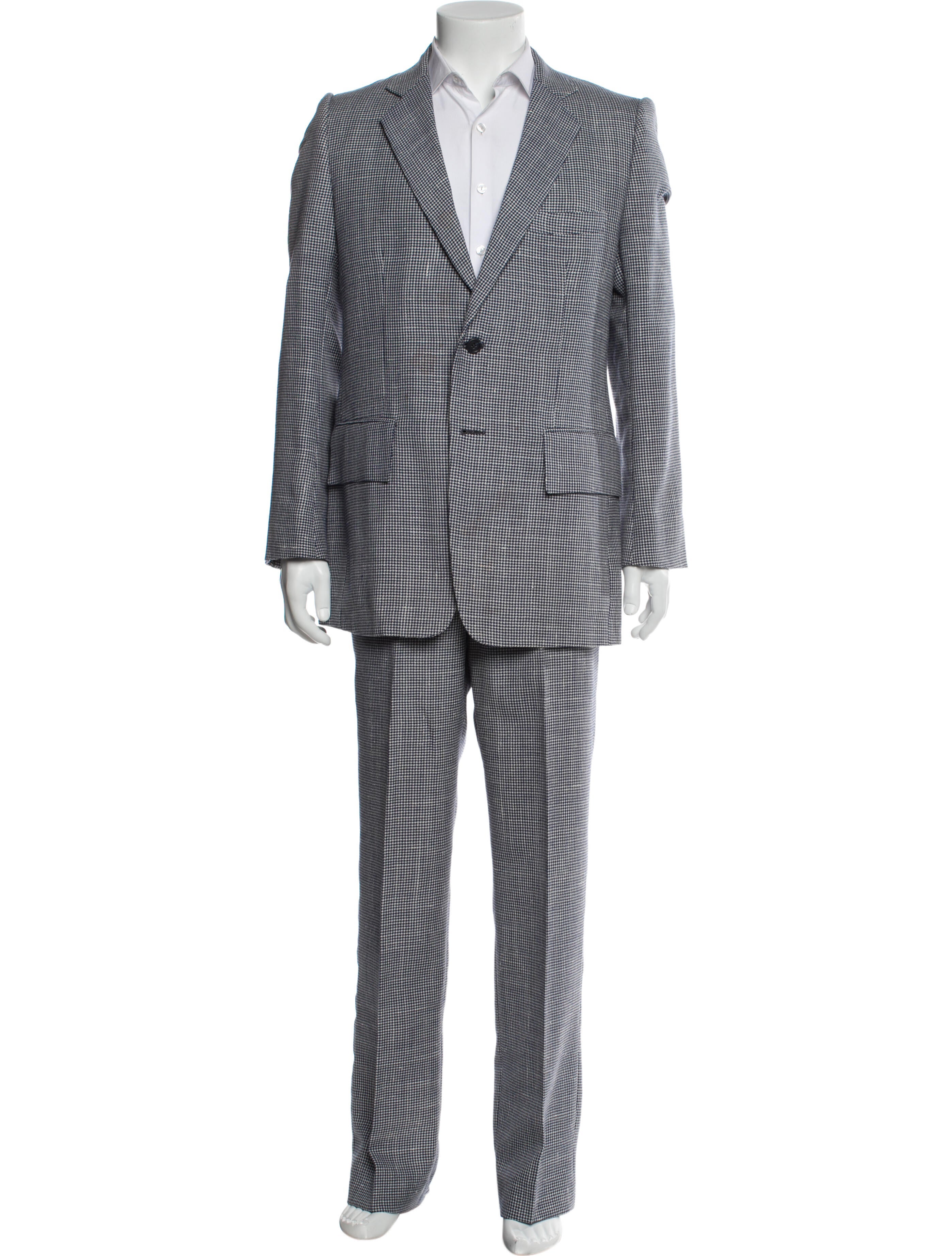Pierre Balmain Houndstooth Print Two-Piece Suit