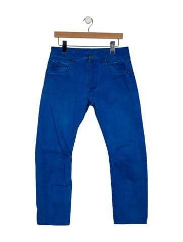Pre-owned Pierre Balmain Straight-leg Jeans In Blue