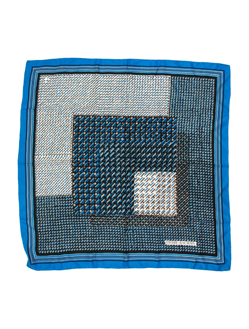 Pierre Balmain Silk Graphic Print Scarf