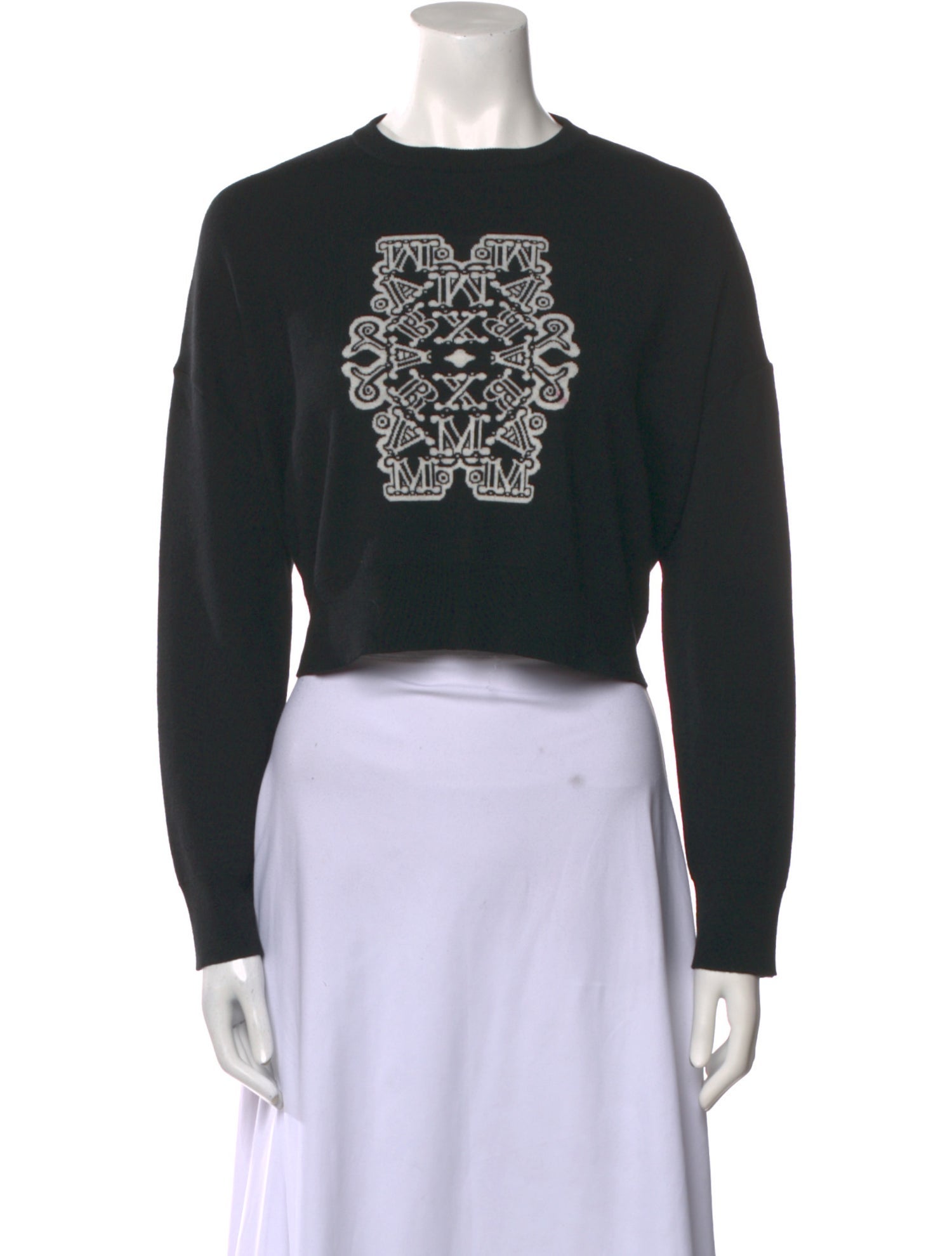 Cruise by MaxMara Graphic Print Crew Neck Sweater