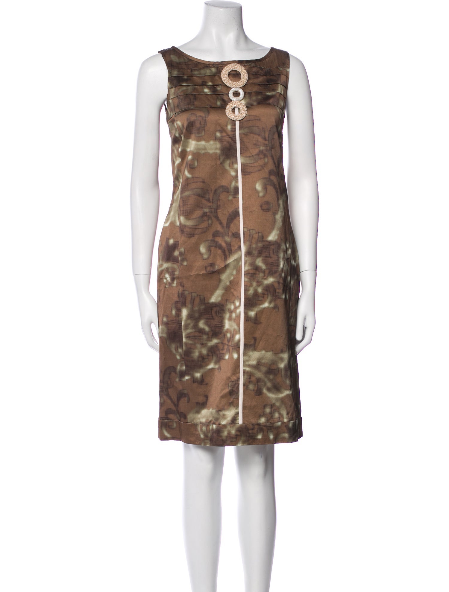 'S Max Mara Tie-Dye Print Knee-Length Dress