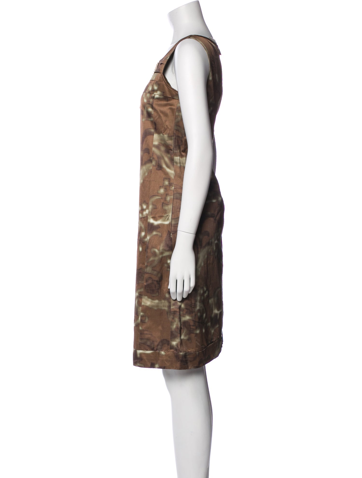 'S Max Mara Tie-Dye Print Knee-Length Dress