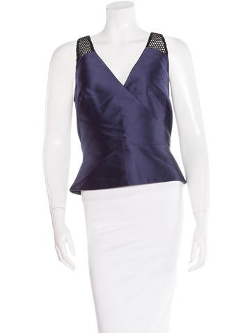 Sachin + Babi Mesh-Paneled Sleeveless Top w/ Tags