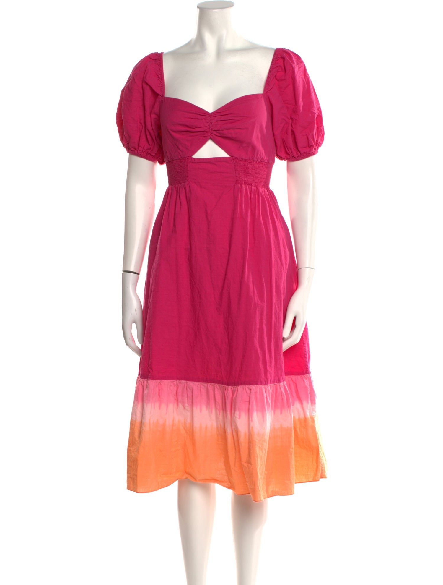 Sachin + Babi Square Neckline Midi Length Dress