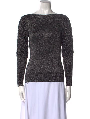 Sachin + Babi Tops Bateau Neckline Long Sleeve Sweatshirt L