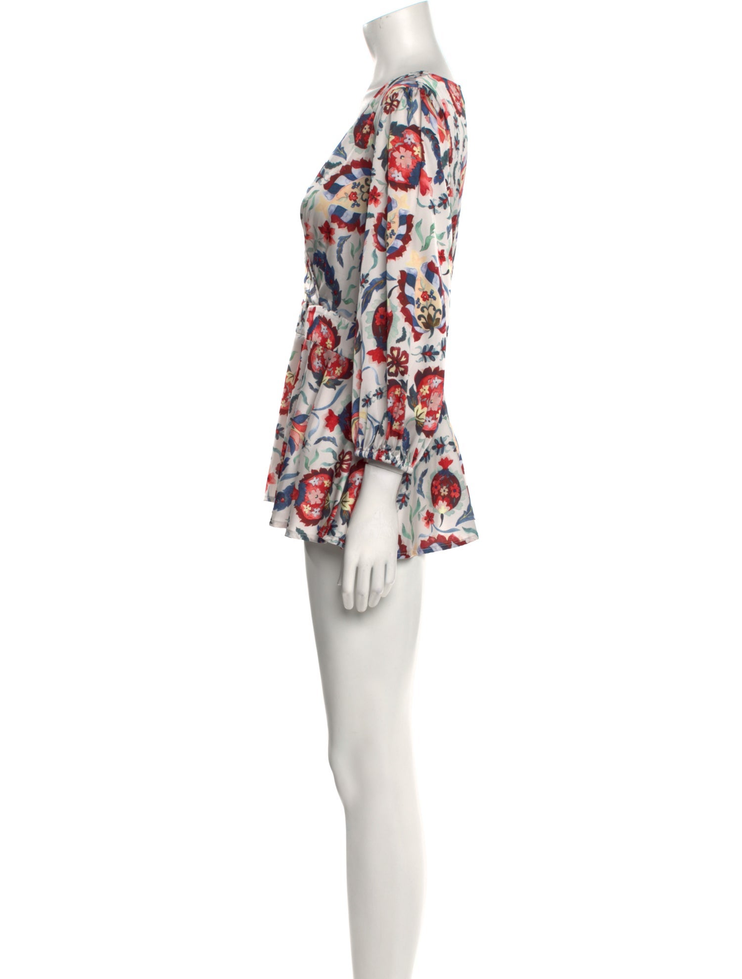Sachin + Babi Floral Print Cowl Neck Blouse