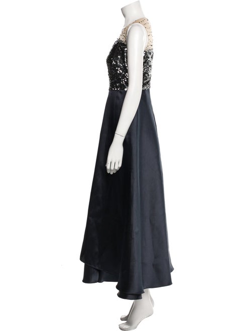 Sachin + Babi Plunge Neckline Long Dress