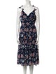 Sachin + Babi Floral Print Midi Length Dress