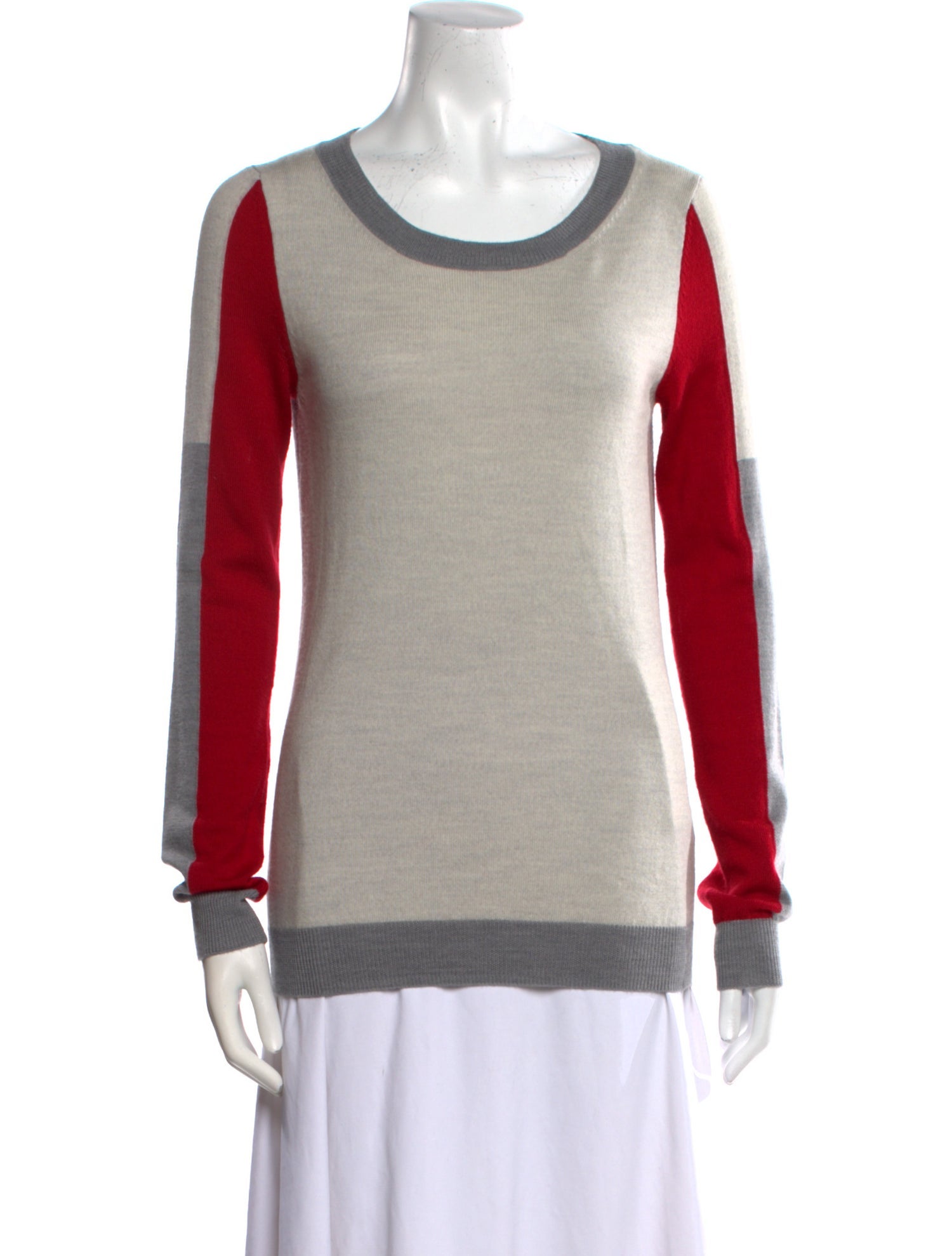 Sachin + Babi Wool Colorblock Pattern Sweater