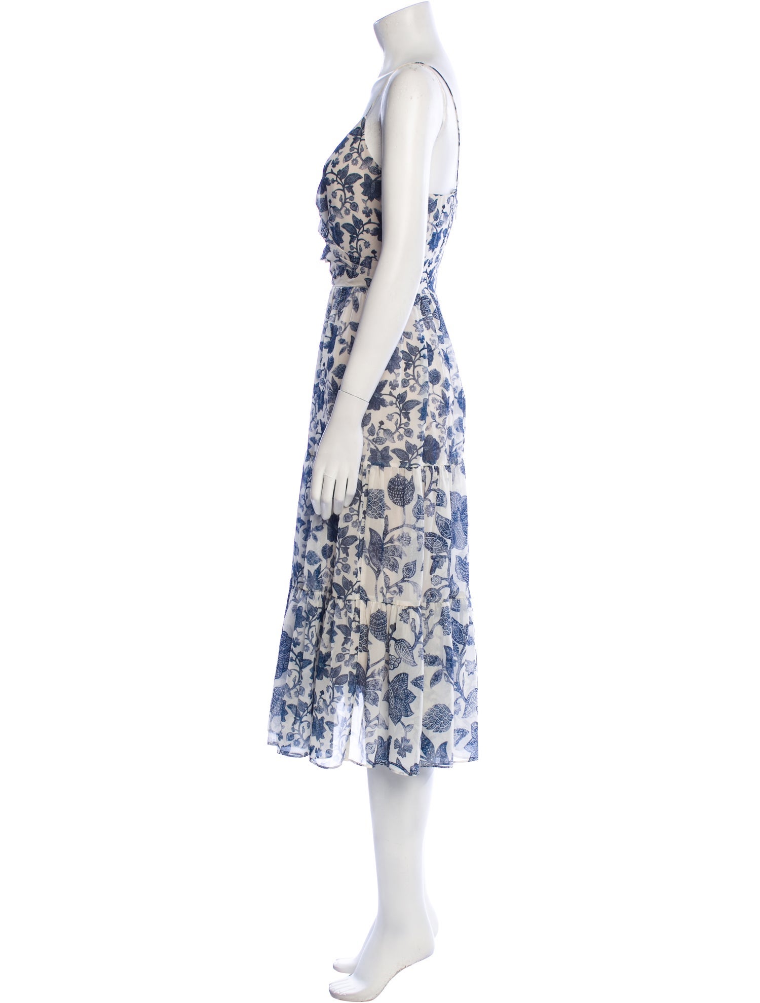 Sachin + Babi Floral Print Midi Length Dress