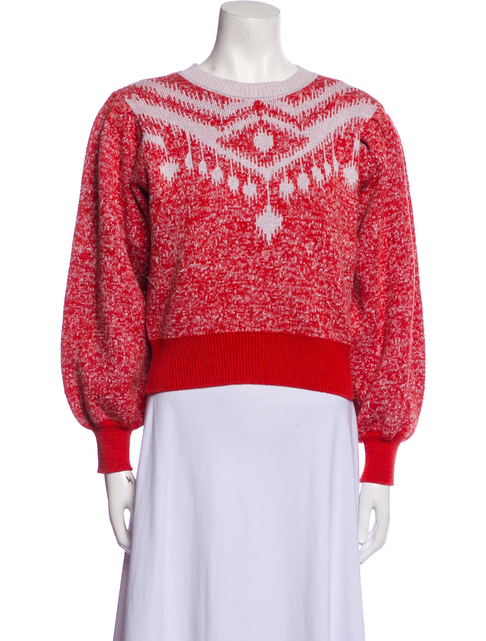 Sachin + Babi Printed Scoop Neck Sweater