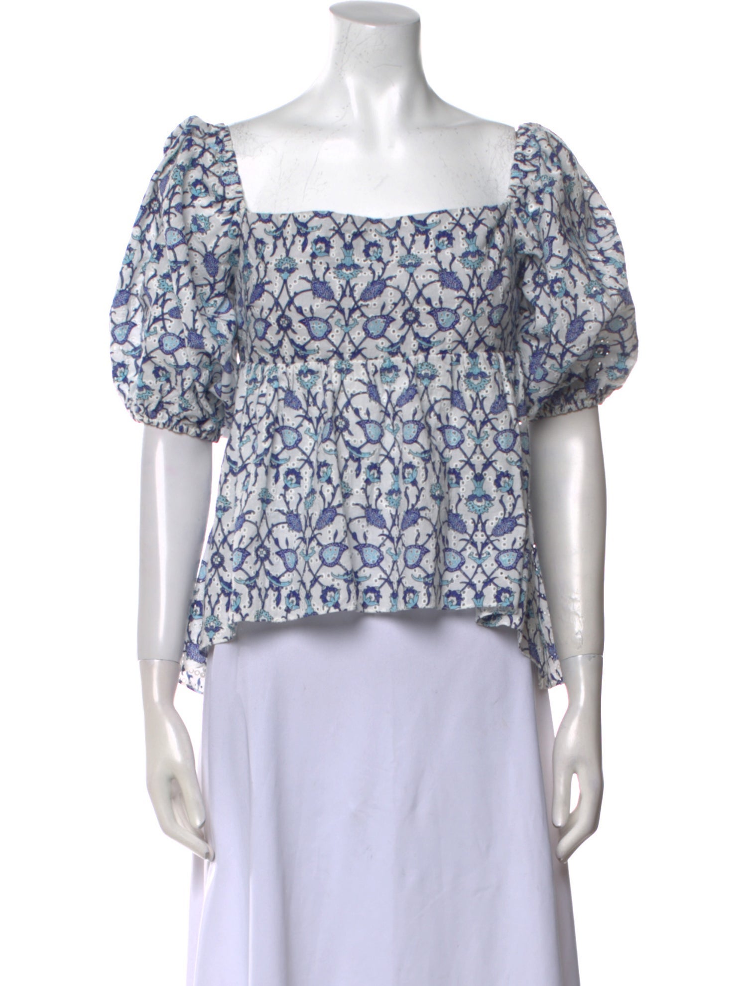 Sachin + Babi Printed Square Neckline Crop Top