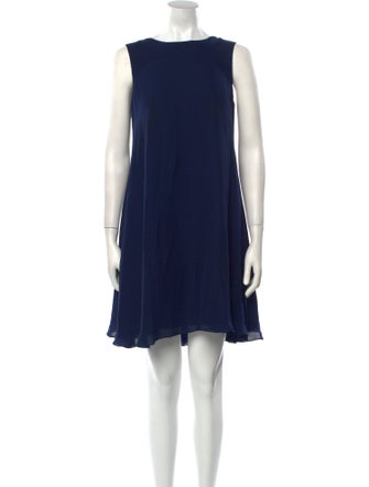 Sachin + Babi Bateau Neckline Mini Dress
