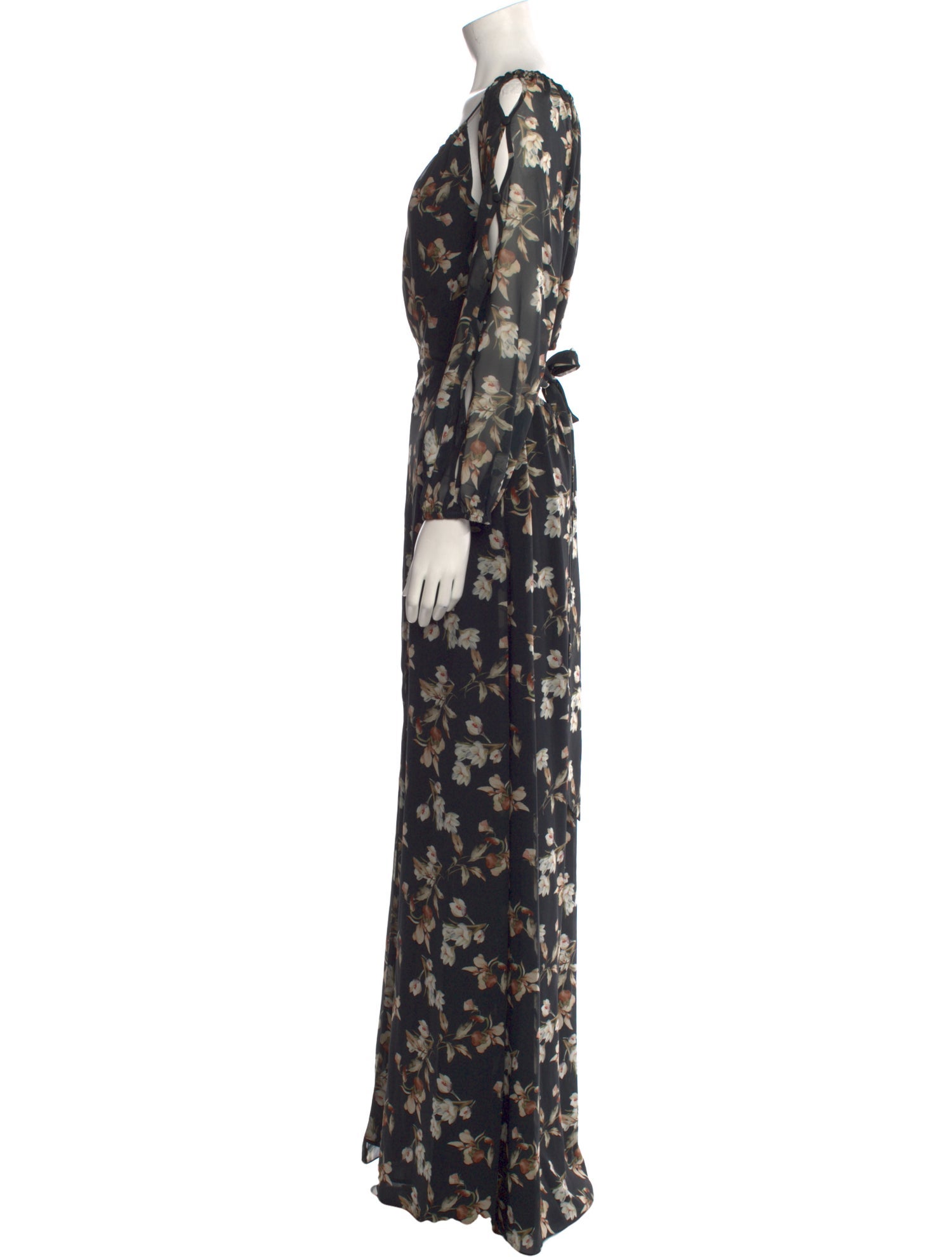Sachin + Babi Floral Print Long Dress w/ Tags