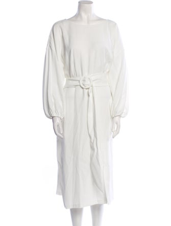 Sachin + Babi Bateau Neckline Midi Length Dress