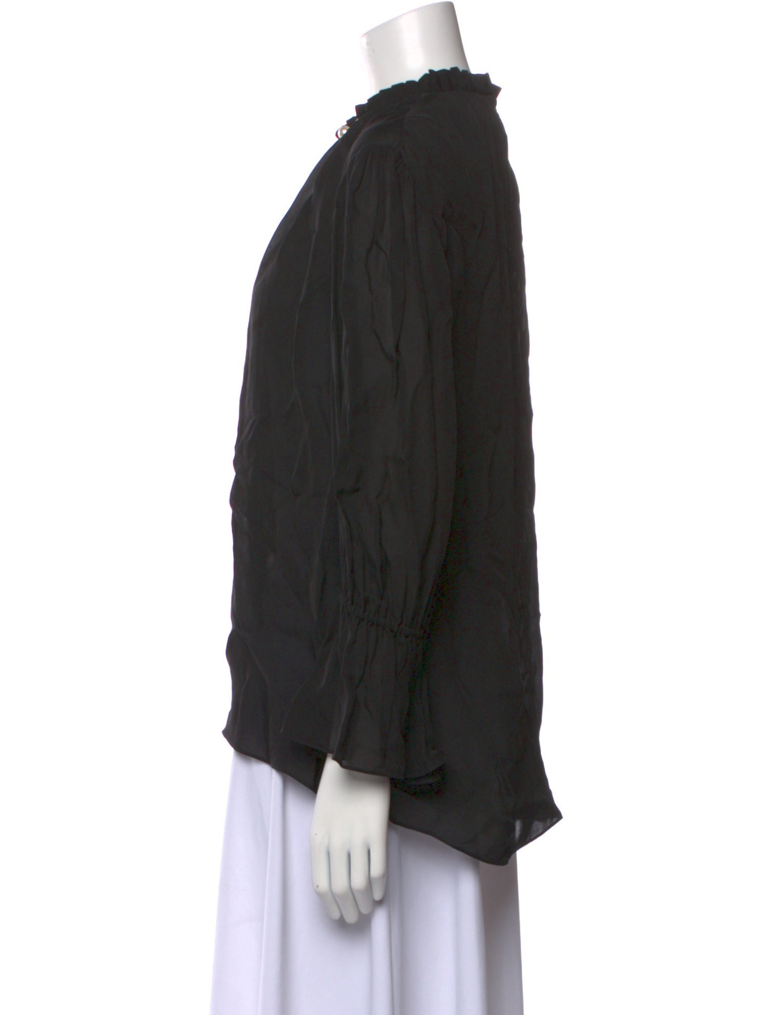 Sachin + Babi Mock Neck Three-Quarter Sleeve Blouse