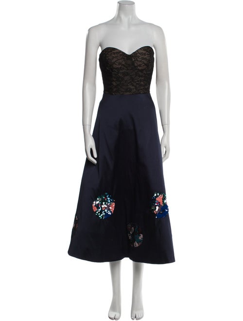 Sachin + Babi Floral Print Midi Length Dress