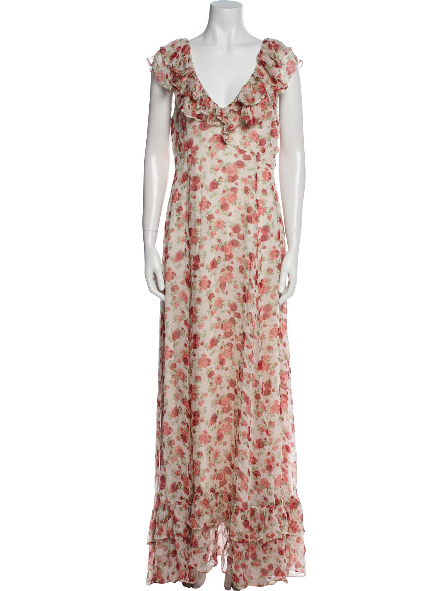 Sachin + Babi Floral Print Long Dress w/ Tags