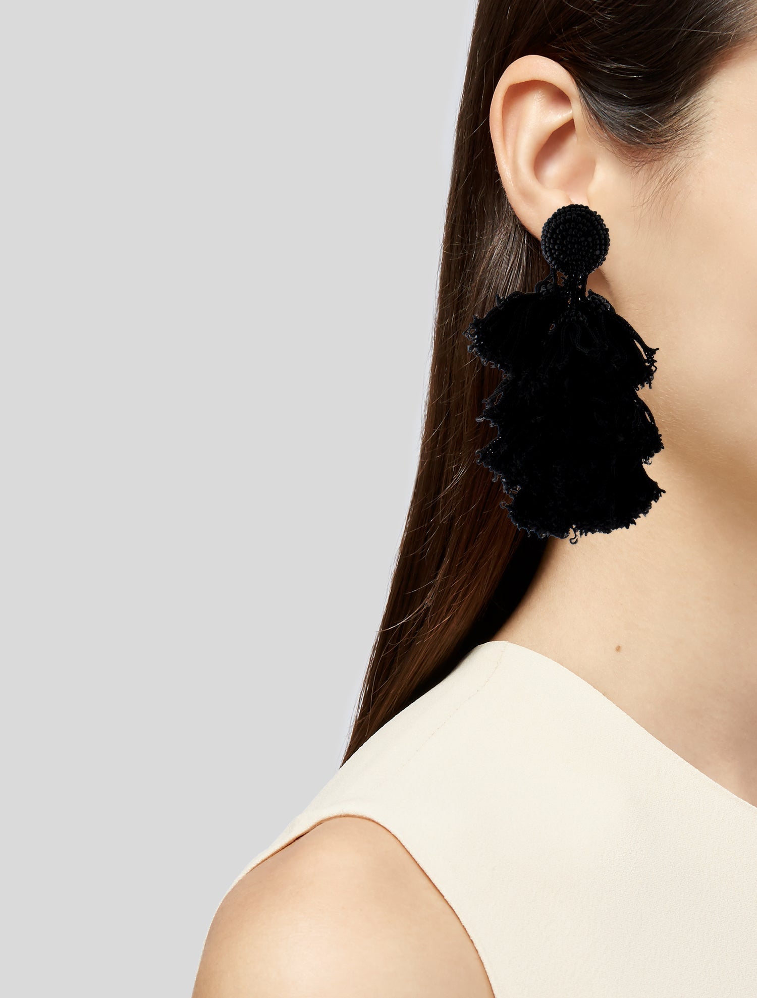 Sachin + Babi Bead & Thread Tassel Earrings