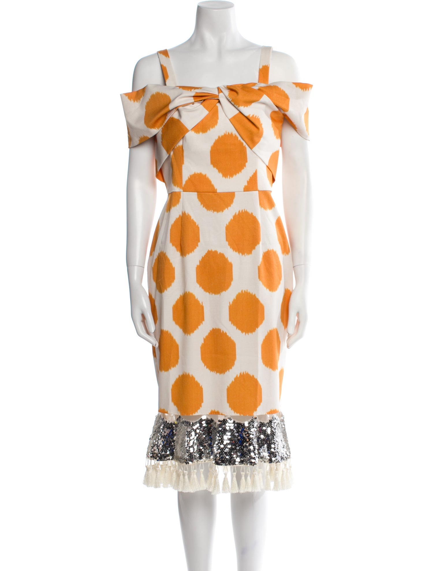 Sachin + Babi Polka Dot Print Knee-Length Dress