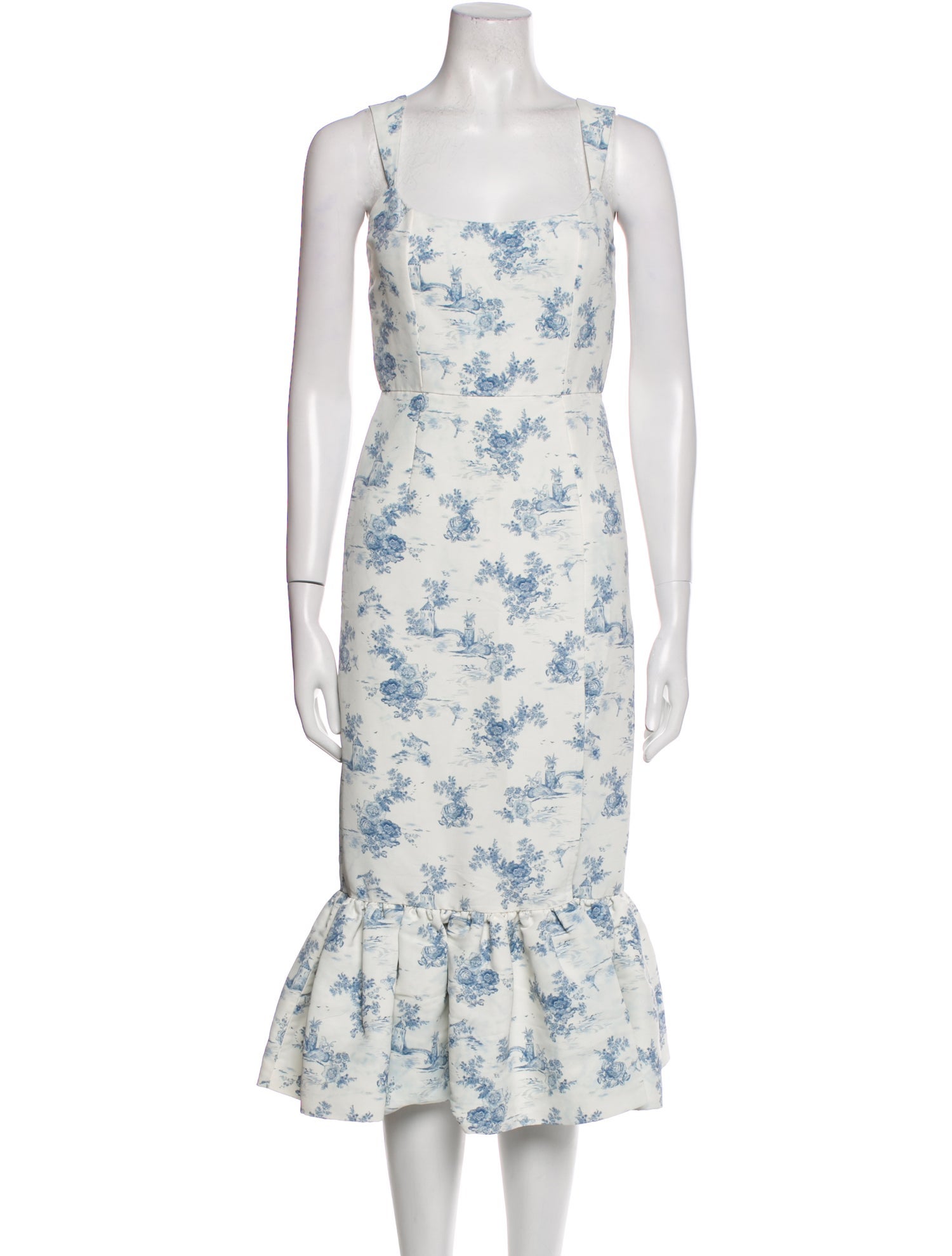 Sachin + Babi Floral Print Midi Length Dress
